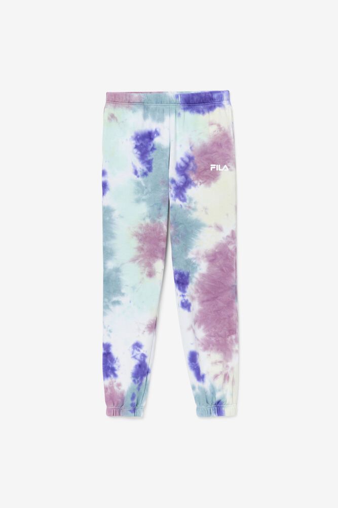 Fila Pants Raleigh Tie Dye Jogger Womens Blue - India PZR-970832